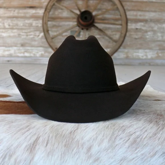 Stetson 3X Chocolate Wool Cowboy Hat - Oak Ridge - Picture 3 of 5